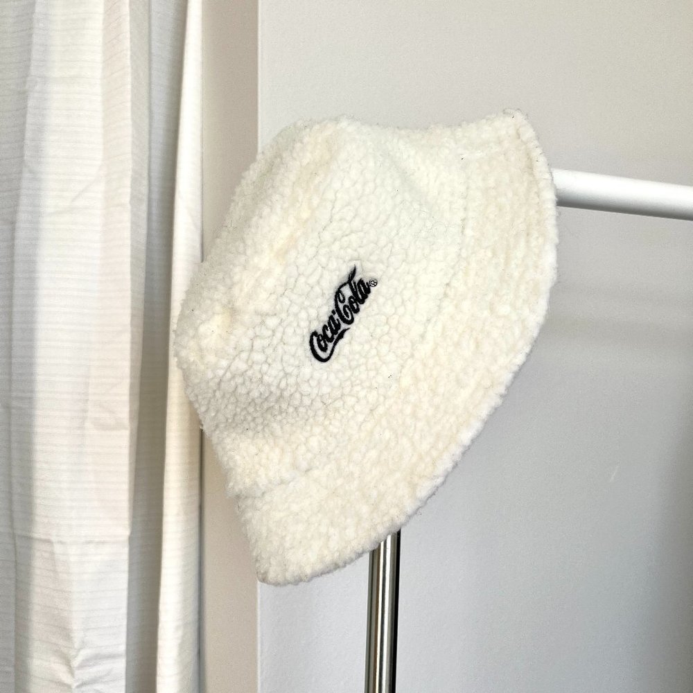 Plush Fuzzy Coca-Cola Bucket Hat